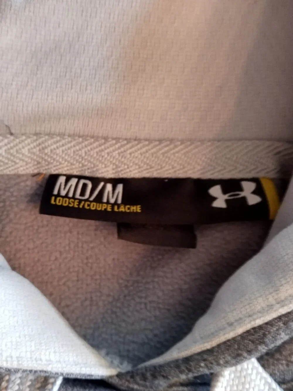 Under Armour Storm Men's Gray Pullover Hoodie Drawstring Pockets Size Medium